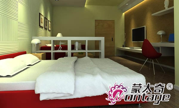 摒棄單一色調(diào) 硅藻泥背景墻打造環(huán)?！な孢m迷你公寓